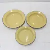 Suministro Directo de Fábrica Plato Redondo Retro Antiguo Plato para Fondue Plato para Barbacoa Logo Imprimible Plato Esmaltado Nostálgico