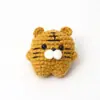 Muñecas de Dibujos Animados, Tigre de Punto de Lana, Elefante, Gallo, Productos Terminados de Tejido Creativo con Forma de Dumpling, Pequeños Adornos, Accesorios para Bolsas