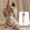 Lingerie Sexy Estilo Novo, Uniforme Cheongsam Sexy, Pijama Clássico Sexy de Renda, Roupa Sedutora Feminina Transparente, Peça Única Atacado