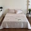 Conjunto de Colcha Fresca de Verão para Meninas Coração Lenzing Tencel Bordado Quatro Peças Lyocell Colcha com Ar Condicionado Colcha Fina para Dormir Nu