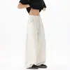 Pantalones de Hombre Verano Nuevo Estilo Color Sólido Pantalones Curvos Talla Grande Holgados Estilo Americano Corte Diagonal Remache Rectos Pantalones Casuales para Hombre