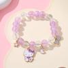 Pulsera de Cristal Explosión Sanrio Hecha a Mano Linda Estudiante Mejor Amiga Pulsera Pequeña Fresca Dibujos Animados Pulsera de Pareja
