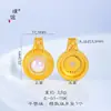 Conjunto de Pendientes, Anillo y Collar con Perlas Rojas, Filigrana Incrustada de Diamantes, Estilo Vintage Hong Kong, Color Oro Arena, Mismo Estilo, de la Tienda Puzuo Gold, para Mujeres