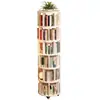 Estantería Giratoria 360 Grados para Celebridades de Internet Estantería Móvil de Libros de Pie Estante Pequeño para Libros Ilustrados Sala de Estar Hogar Estudiante Estante de Almacenamiento Simple
