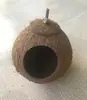 Nido Pequeño de Cáscara de Coco Natural para Pajareras, Hámsteres, Periquitos, Loros Cría Suministros para Mascotas (No incluye envío)