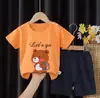 Conjunto de Verano para Niños Estilo Nuevo Ropa para Bebés de Manga Corta Pantalones Cortos Ropa para Niños 2025 Conjunto para Bebés Niñas