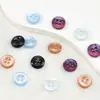 Botones Redondos Perlados de Colores Caramelo, Botones de Resina de Cuatro Agujeros para Camisa, Botones Decorativos Versátiles para Ropa Infantil, Botones al por Mayor