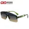 Óculos de sol transfronteiriços de moda Fotografia de rua Óculos de sol personalizados com lentes de uma peça Óculos de sol Óculos de sol anti-ultravioleta Óculos de marca de moda