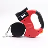 Guia Retrátil Automática com Lanterna, Guia Retrátil Multifuncional de Duas Cabeças para Animal de Estimação Corrente para Cachorro