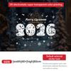 2027 Tienda de centro comercial de Papá Noel transfronteriza Decoración de muñeco de nieve navideño Pegatina para ventana Pegatina electrostática para puerta de vidrio Ambiente de restaurante