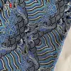 Tecido Jacquard Brocado com Padrão Ondulado, Tecido de Seda Estilo Antigo, Materiais DIY para Qipao e Roupa Tang, Multicolor