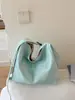 Bolsa Transversal Bordada de Grande Capacidade Nova Estilo Coreano Estilo Ins Verde Menta Fresco de Alto Valor Estético para Meninas