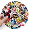 50 Pegatinas Decorativas de Personalidad para Equipaje, Refrigerador, Laptop, Coche - Estrella de Balón Deportivo Graffiti