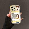 Funda de teléfono móvil Princess Elsa Adecuada para Apple 17 Iphone15Promax Espejo Crema 14/13 Dibujos Animados 12