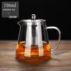 Tetera de vidrio con separación de té y agua, resistente a altas temperaturas, juego de té engrosado, tetera doméstica, recipiente para preparar té de una sola tetera
