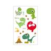 Rika Dragon Cross Border en stock Impermeable Pegatina de Tatuaje de Dinosaurio de Dibujos Animados Temporal para Niños