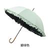 Guarda-chuva Lolita Japonês, Guarda-chuva com Proteção Solar Revestido de Preto, Guarda-chuva de Sol com Renda e Cabo Curvo de Fibra de Bambu Completa, Uso Duplo para Sol e Chuva