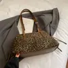 Bolso de Mujer de Gran Capacidad Más Vendido Bolso Tote Nuevo Estampado de Leopardo Retro Casual para el Trabajo Bolso de Hombro Bolso Sencillo de Axila