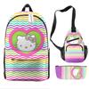 Mochila Hello Kitty Mochila Escolar para Niña de Primaria Mochila Hello Kitty de Gran Capacidad para Niña