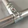 Conector de Tubería de Acero Galvanizado de 48 mm 1.5 pulgadas Junta Accesorio Hebilla Invernadero Pasamanos de Escalera Accesorios para Parques Infantiles Sujetadores