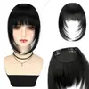 Flequillo de Peluca para Mujer para Cubrir Canas en la Parte Superior de la Cabeza, Frente Esponjosa Natural, Capas sin Costuras, Piezas de Peluca Cómicas Dulces y Geniales