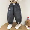 Calças de Fleece Florais para Meninas Outono e Inverno Leggings Engrossados Calças de Moletom Casuais Quentes de Inverno para Crianças