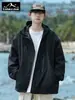 Jaqueta Masculina Tangkez Estilo Montanha para Exterior, Estilo Casal, Nova Jaqueta Casual Solta de Outono, Casaco de Caminhada