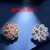 Nuevo Broche Pequeño con Hebilla Magnética de Flor, Accesorios de Corsage de Lujo de Nicho Incrustados con Circonita, Ropa Versátil de Lujo