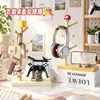 Soporte para Teléfono Móvil con Forma de Árbol Champiñón de Dibujos Animados Soporte de Escritorio para Gaming Soporte de Cabeza para Auriculares Almacenamiento de Escritorio Estante Colgador Artículo Decorativo