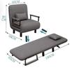Sofá-Cama Dobrável de Dupla Finalidade Dobrável Multifuncional Sofá para Hora do Almoço Tecido Apartamento Popular Simples Pequeno Apartamento Sofá-Cama