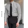 Camisa Seersucker Casual y de Moda 2024, Botones Retro de Moda, Cuello Ancho, Forro, Versátil y Elegante para el Uso Diario para Hombres