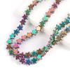 Vidrio con Cuentas de Estrella de Cinco Puntas Chapado en Color de 8/10 mm Material para Collar de Cuentas Hecho a Mano DIY Accesorios de Joyería