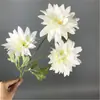 Flor artificial blanca Mori flor de seda blanca lechosa flor de techo suave para salón de bodas peonía rosa nieve