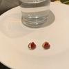 Aretes Burdeos para Mujer, Modernos Elegantes, Aretes de Estilo Nicho, Festivos para Mejor Amiga Boda, Aretes de Alta Gama para Mujer