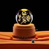 Bestia Dios Cuatro 3D Láser Grabado Interior Bola de Cristal Salón de Buda Pasillo de Adoración Decoración Artesanías Luminosas Adornos