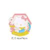 Broche Sanrio Sweet Afternoon Gui Dog melody kulomi lindo caricatura insignia de metal accesorios para hombres y mujeres
