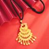 Collar de borlas multicapa de oro arena de Vietnam, joyería exquisita estilo Palacio Fénix, accesorios de temperamento para mujer que combinan con todo