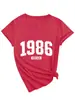 1986 Vintage Amazon Ebay Site Independente Moda Casual Simples Camiseta Feminina Manga Curta Gola V Camisa Básica