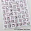 Decoraciones para Uñas con Mini Cubos de Azúcar Brillantes y Pedrería, Cristales de Pedrería de Ángulo Recto Coloridos, Pedrería para Uñas Portátil Hecha a Mano
