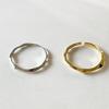 Fan Zhiqiao Estilo Coreano 925 Sterling Silver Irregular Shaped Fine Ring Anel Minimalista Design Feminino Sense ins Internet Celebrity Ring