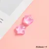Accesorios de Resina de Color Gelatina Transparente Luminoso Estrella de Cinco Puntas Pegamento Crema para Manualidades Funda de Teléfono Hebilla de Zapato Accesorios para el Cabello
