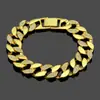 Pulsera de oro para hombre con personalidad europea y americana, diamantes, tendencia hip-hop, pulsera hip-hop, fabricantes de pulseras, suministro al por mayor
