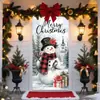 Cortina de puerta de Navidad, tela de fondo de puerta de poliéster, decoración de puerta para fiestas festivas, venta al por mayor transfronteriza, admite diseños personalizados basados en imágenes proporcionadas
