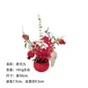 Decoração de Ano Novo para casa, ornamento de planta pequena em vaso com frutas vermelhas, bonsai artificial de frutas da sorte de Natal, vaso de flores decorativo para sala de estar do Festival da Primavera
