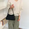 Bolso de Hombro Cruzado Textura Retro Coreana Patrón Tejido Bolso de Axila Nuevo Estilo 2026 Sensación Relajada Personalidad Bolso de Mano para el Trabajo Bolso de Hombro