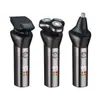 Venta Directa de Fábrica Set de Afeitadora Eléctrica Tres en Uno Multifuncional Recortadora de Cabello Recortadora de Vello Nasal Afeitadora Afeitado de Barba