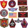 Roupas de Piloto Tecido Bordado Decorativo Adesivo Bordado em Computador Força Aérea Velcro Zhang Zi Patch Adesivo para Braço de Roupa