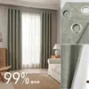 Cortinas blackout com revestimento, padrão floral, design perfurado, dropshipping transfronteiriço e serviços de etiquetagem, best-sellers da Amazon SHEIN