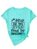 Amigo, ¿incluso Amazon eBay Sitio Independiente Camiseta Casual Cómoda para Mujer de Cuello en V y Manga Corta Comercio Exterior