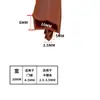 Tira paracho de puerta de madera tipo ranura puerta de dormitorio puerta interior tira selladora marco de puerta tira a prueba de viento aislamiento acústico para juntas de puerta de habitación Precio 1 m
